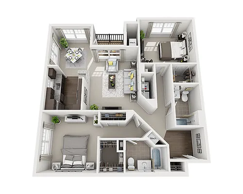 Floor plan Baldwin (B2E)