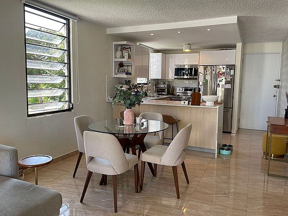 Dining area and kitchen