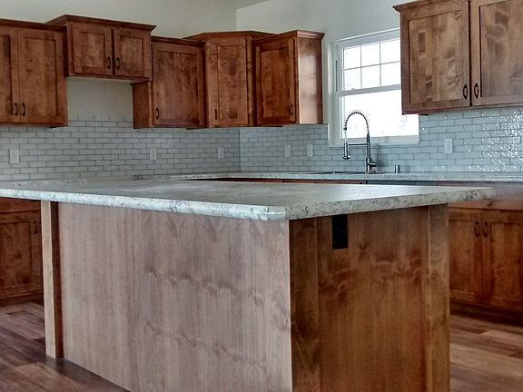 Alder cabinets, back splash
