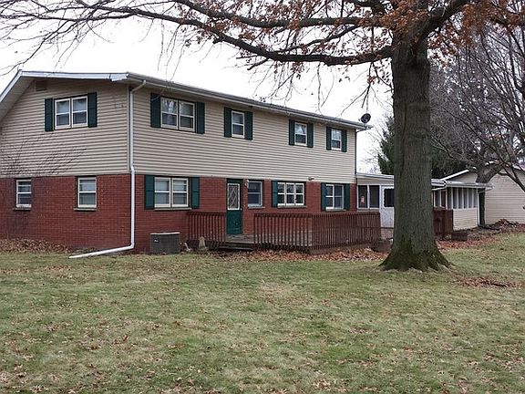 Back of Home : Home looks one story from the front and 2 stories from the back.