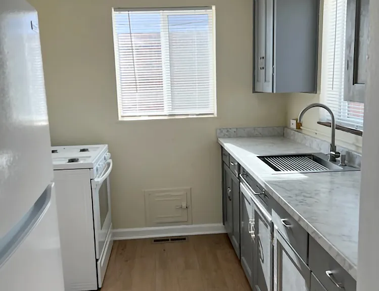 Kitchen facing south