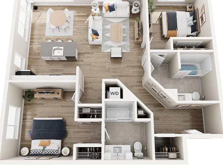 Two Bedroom Corner