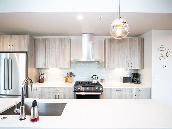 Up close of Kitchen and Island