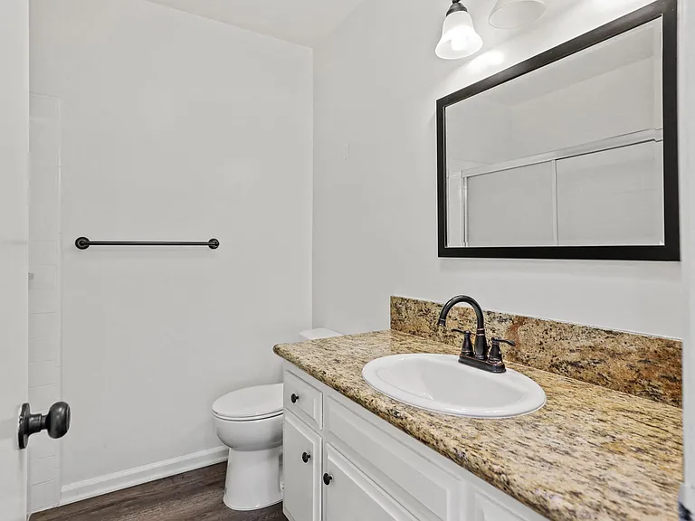 Bathroom with Vanity Cabinet Storage