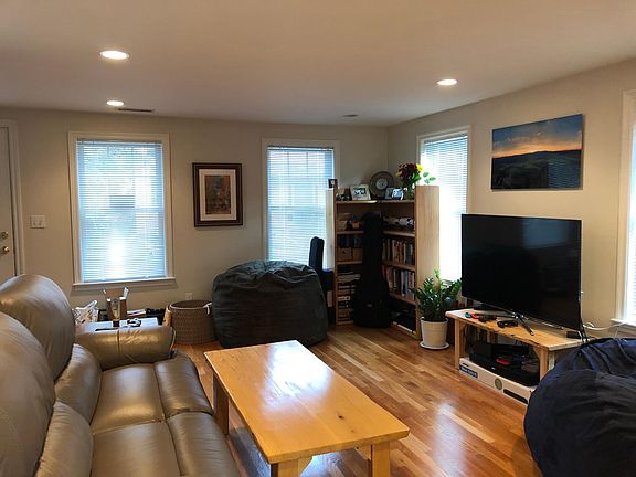 Fully open first floor layout with many windows and beautiful sunlight with polished hardwood floors throughout.