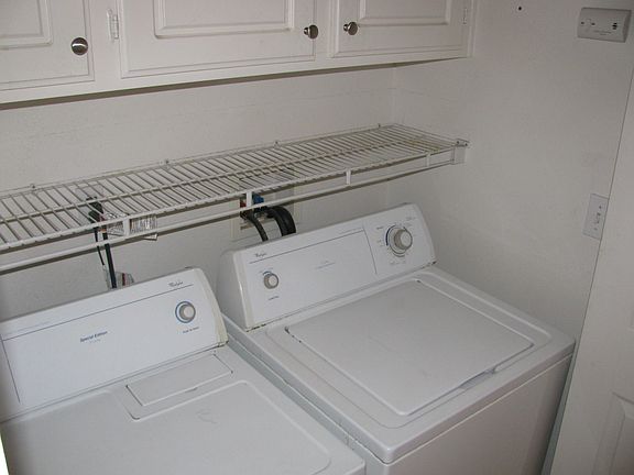 washer and dryer in home