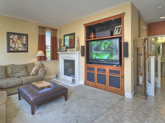 Family room with entertaiment center