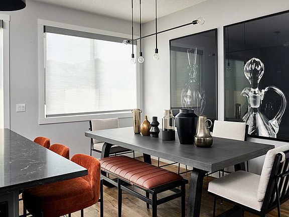 A photo of the dining room in the Wicklow show home by Brookfield Residential