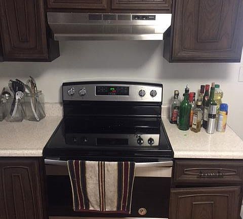 New Stove with Exterior ventilation hood