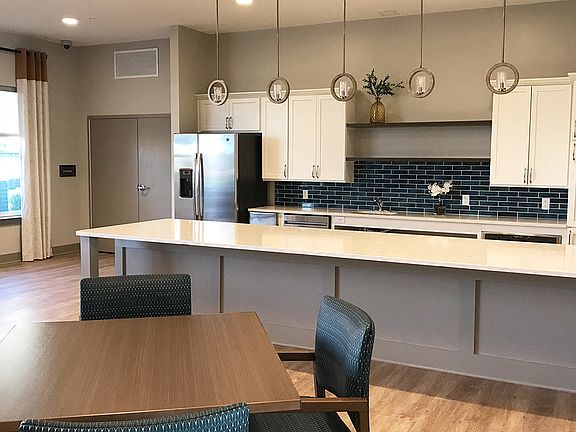 Resident space with full community kitchen