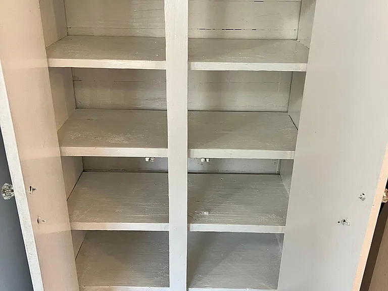 Hall closet storage