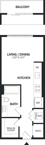 Floor plan Studio-S1