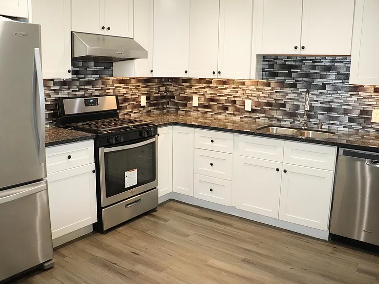 stainless still appliances.
