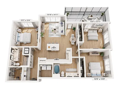 Floor plan C1