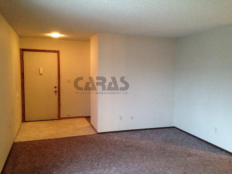 Living room from the far end toward the entry.