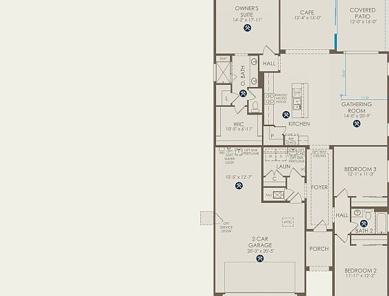 Tifton Walk Floor Plan, Quick Move-In Home, Floor 1