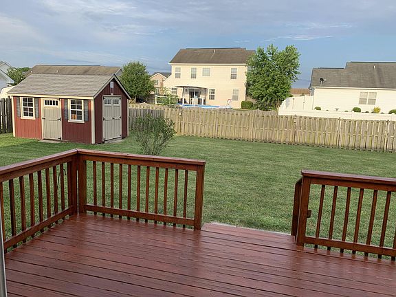 View out back door.