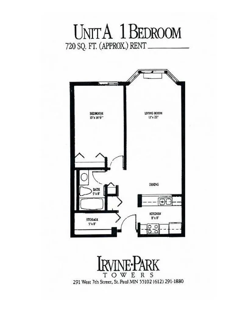 Floor plan 1 Bedroom