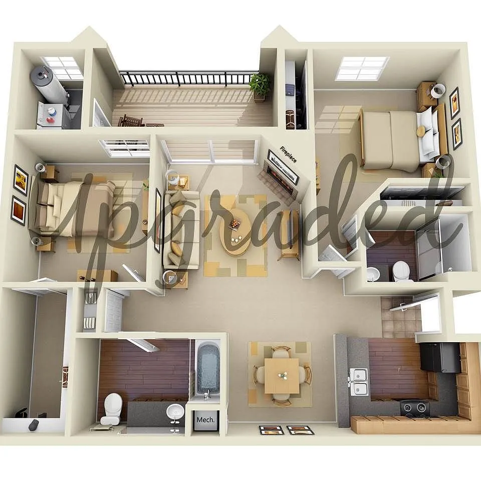 Floor plan B2 UPGRADE
