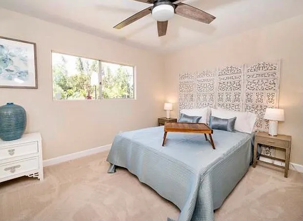 Photo 2 of 17 - Foothill Dr - Vista, CA Second Bedroom - Queen Bed - Foothill Dr