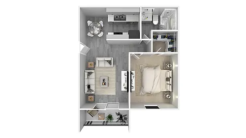 Floor plan 1 X 1