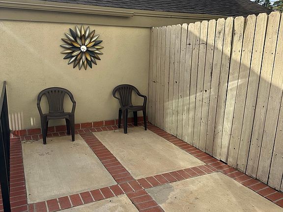 Back patio. Plenty of room for BBQ.