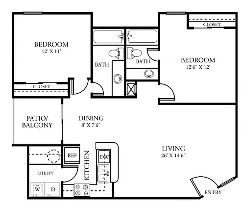 Floor plan 2B