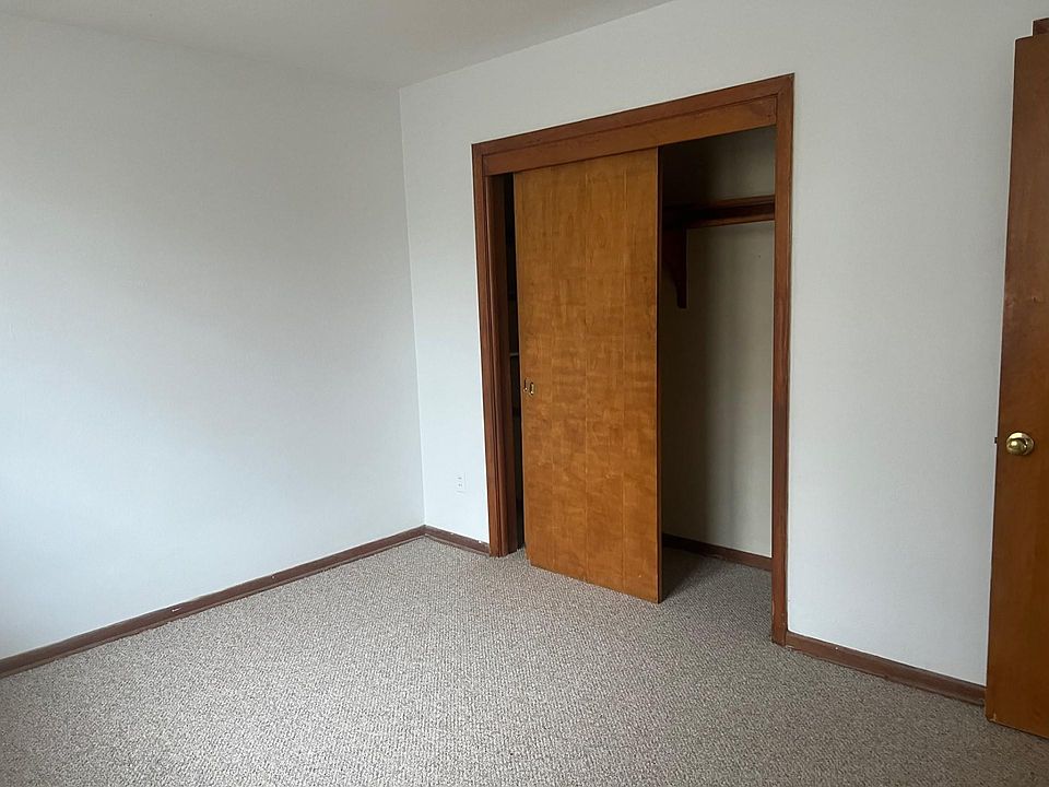 A view of the bedroom closet.
