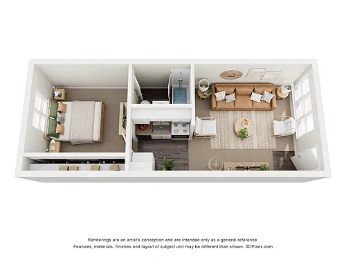 Floor plan 1 Bedroom