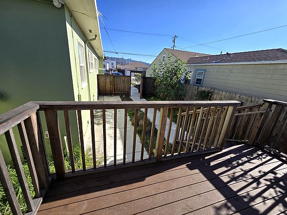 View of yard from deck