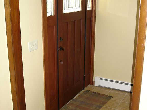 New Craftsman fiberglass entry door