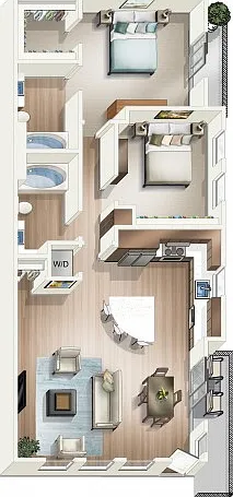 Two Bedrooms Two Bedrooms