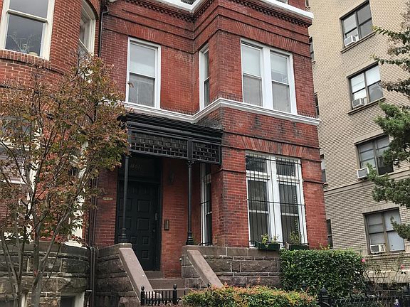 Front of apartment building.