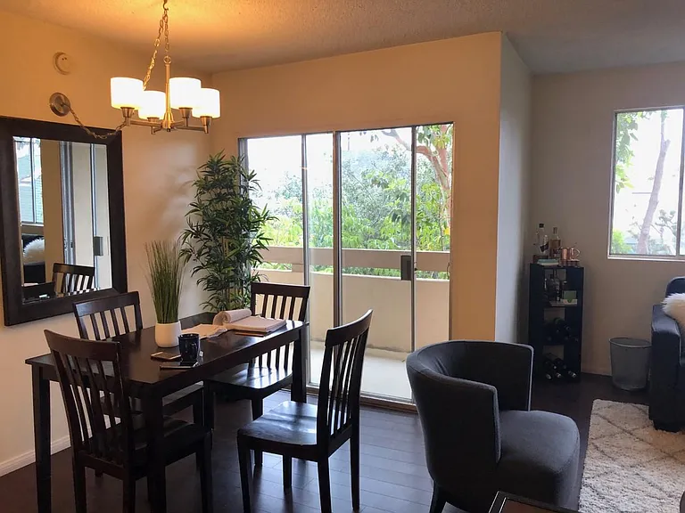 dining area and balcony access