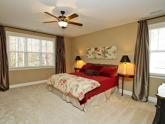 This master has wonderful wall space for easy furniture placement.