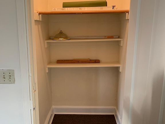 Walk in closet with light switch