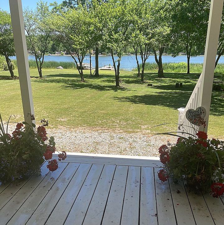 View of lake front porch