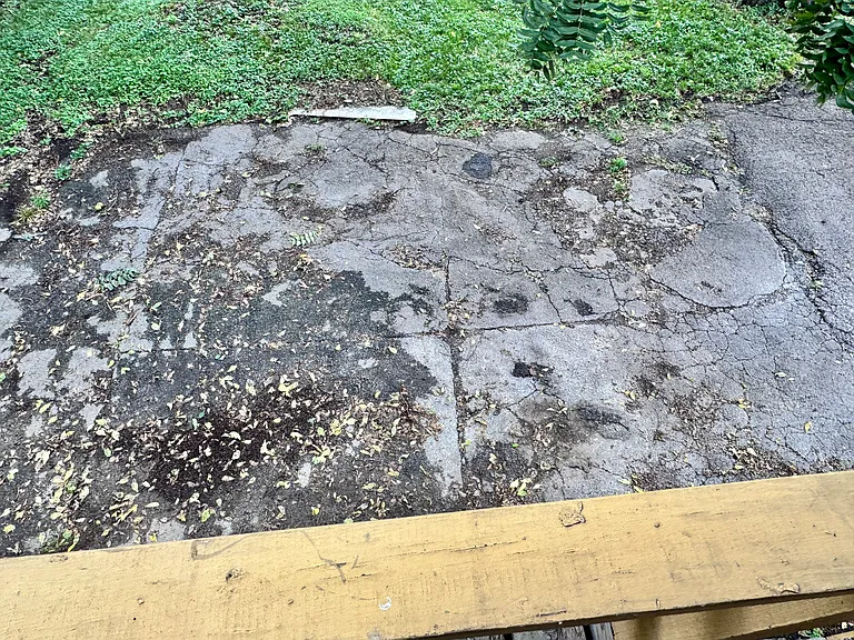 Shady, off-street parking near entrance