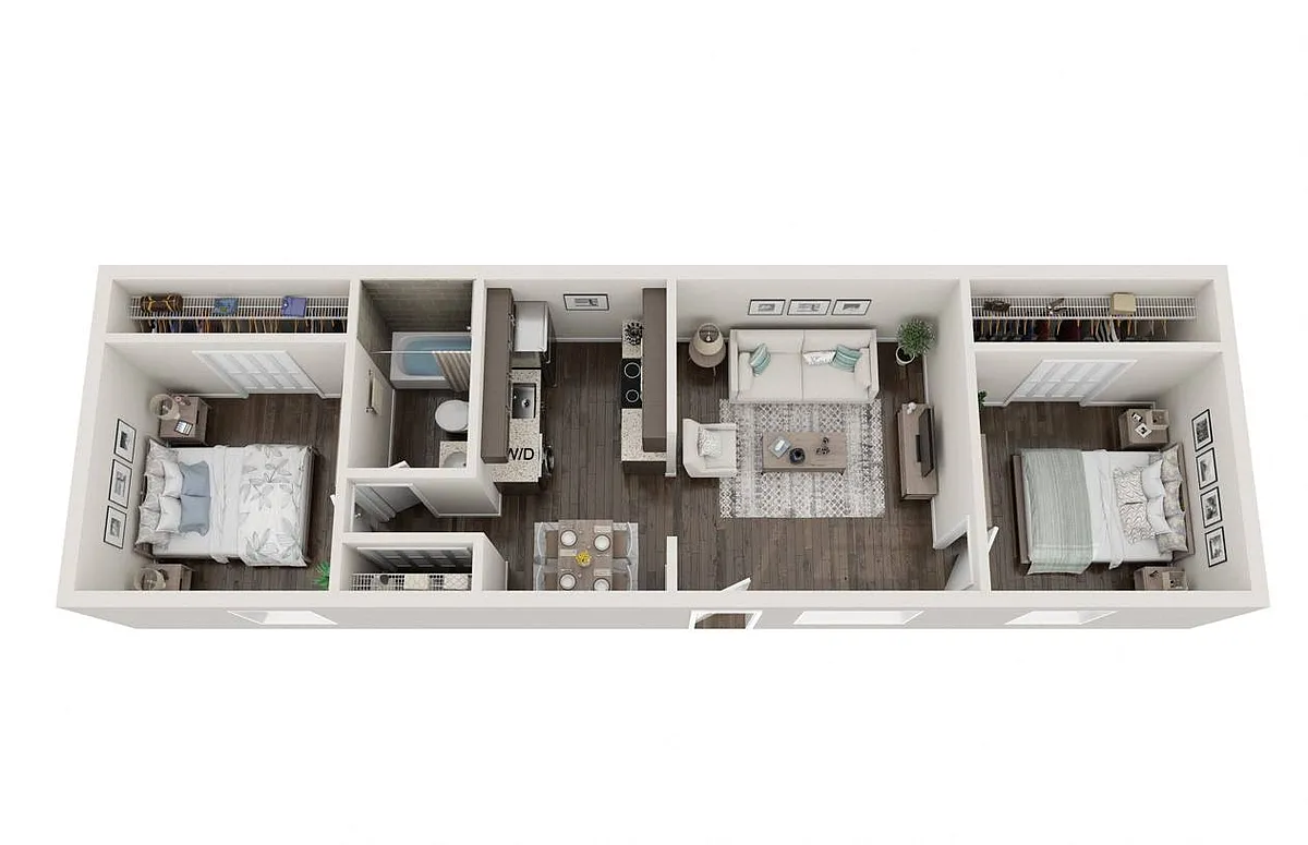 Floor plan Classic 2 BR