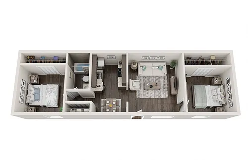 Floor plan Classic 2 Bedroom
