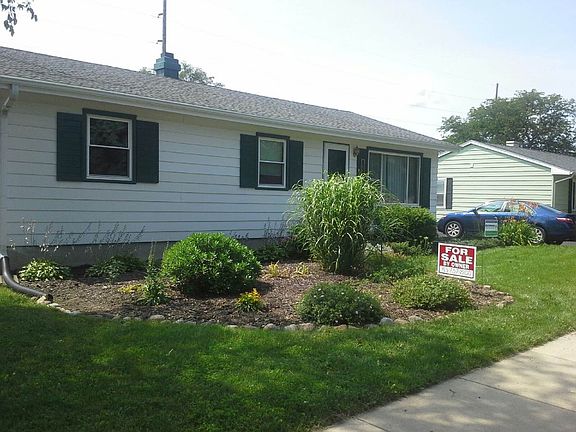 front view facing west