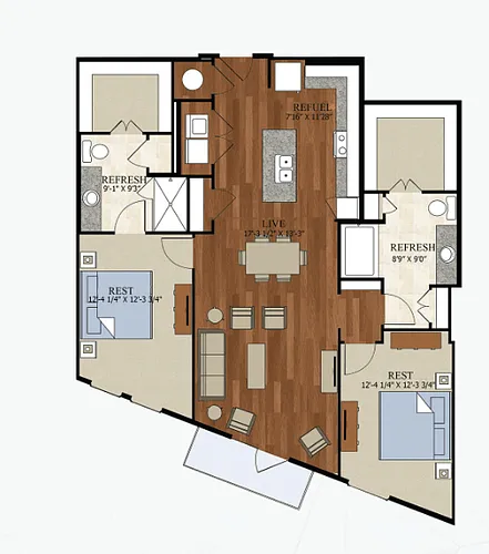 Floor plan B9