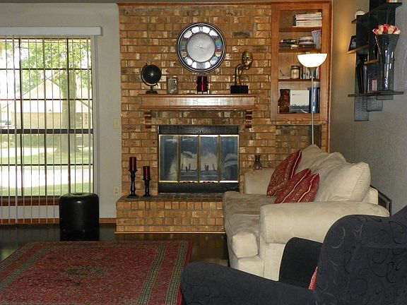 Woodburning fireplace