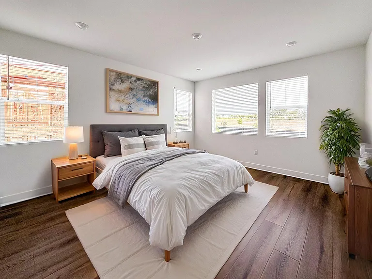 Upstairs Master Bedroom (virtual staging)