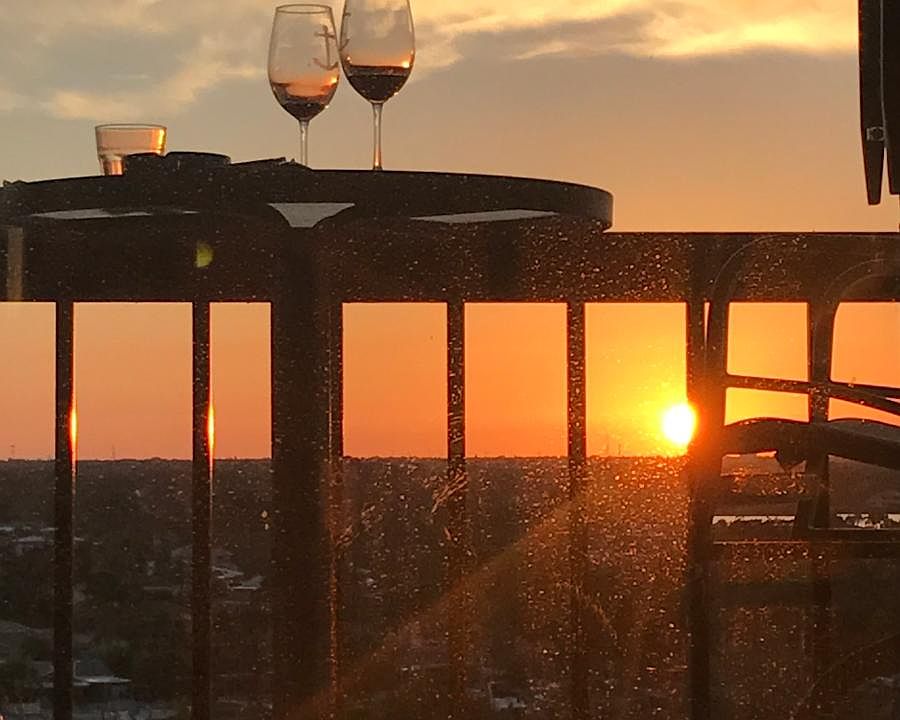 Sunset View from Balcony to City and Inter-coastal waterway