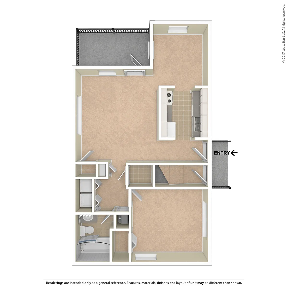 Floor plan 1 X 1