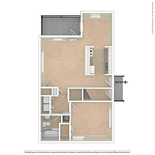 Floor plan 1 X 1