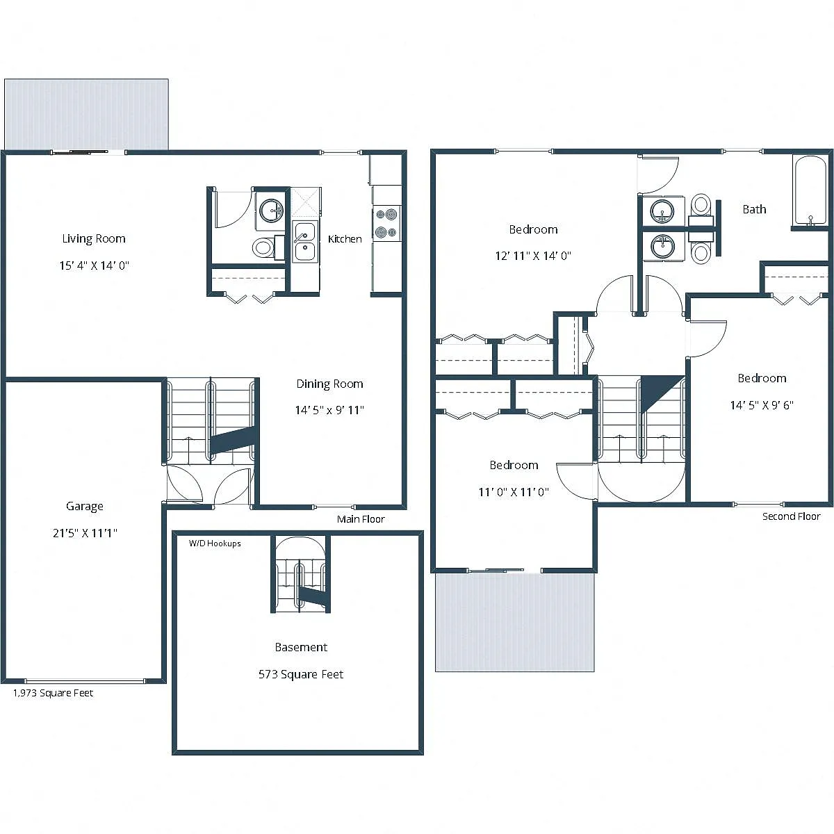 Floor plan Townhome 315B