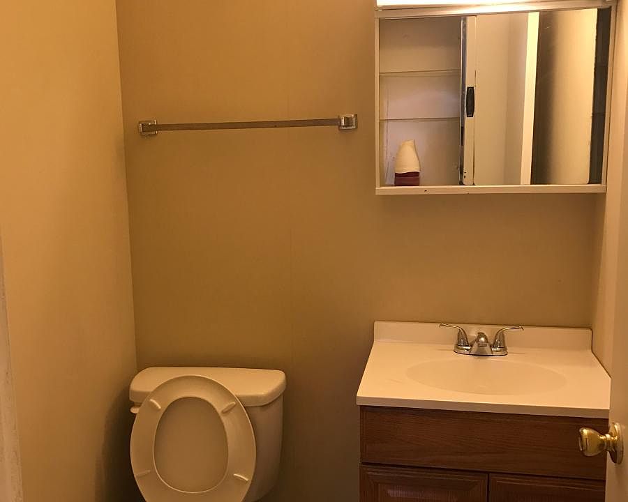 Half bathroom in master bedroom