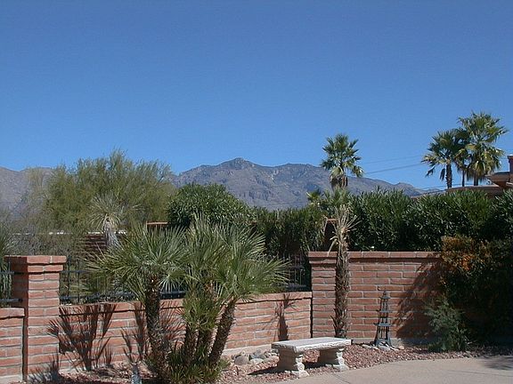 mountain views from walled yard